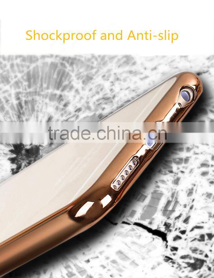 Hot Transparent Electroplating Mobile Phone Case,Mobile Case TPU for Iphone 6 Case