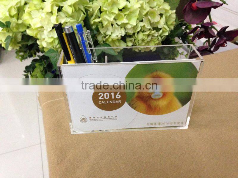 2017 calendars acrylic holder stand desk calendar