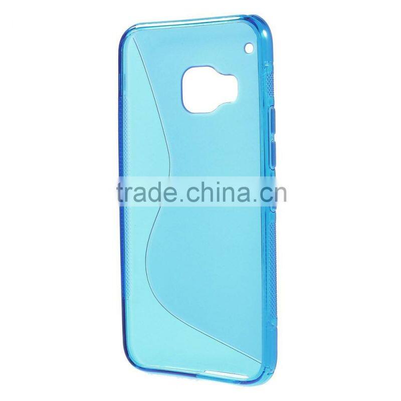 2015 China High Quality S Shape TPU Cover Mobile Phone Case for HTC One M9