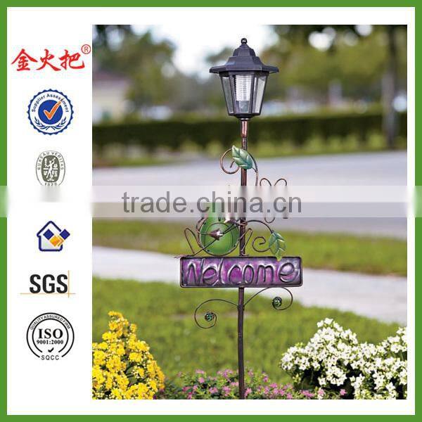 Wholesale Metal sunflower garden stake for decor