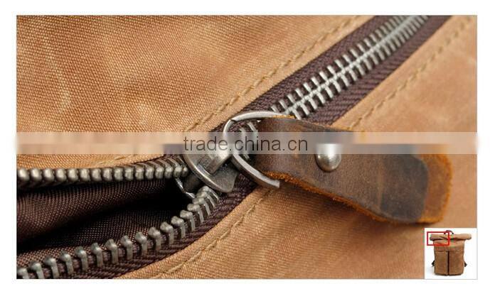 Oem custom design leather backpack bag outdoor backpack grey