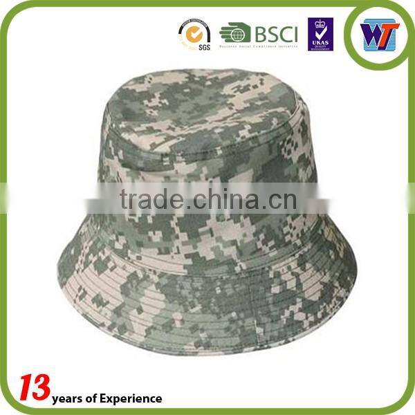 Cotton Military Bucket Caps Fishmen Camo Bucket Hats and Caps