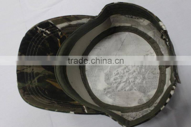 Label Badge Summer Headwear Flat Top Camouflage Military Caps