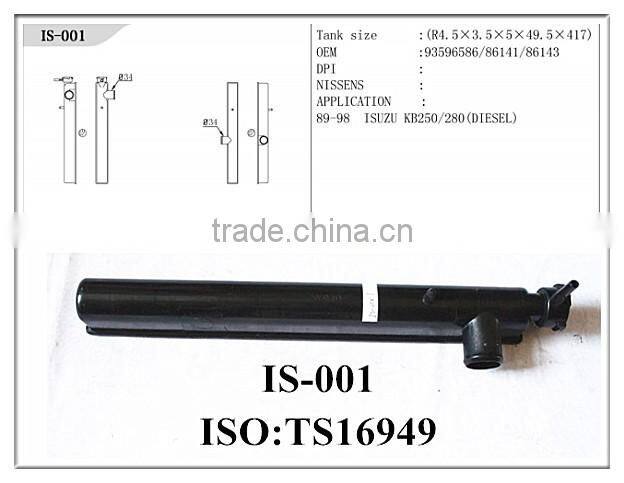 plastic car radiator tank for IS for DIESEL tank/auto engine radiator plastic tank for sale
