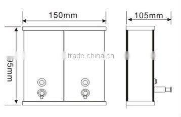Double liquid soap dispenser
