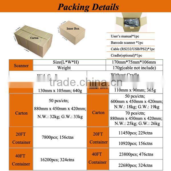 NT-8099 High quality 2D barcode scanner QR code scanner supplier