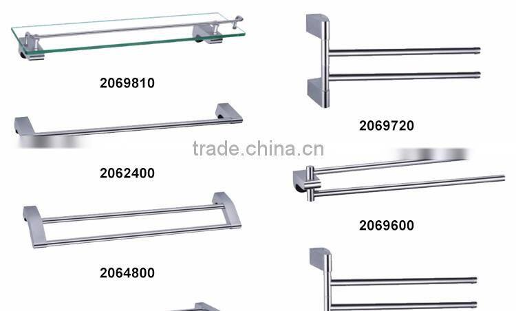 zinc alloy 60cm double bar adjustable bathroom accessories towel bar