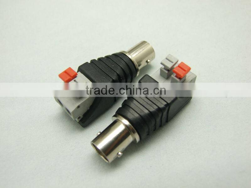 Coax Cat5 Cat6 BNC female CCTV Connector,BNC female Jack Video Balun Connectors BNC Female plug