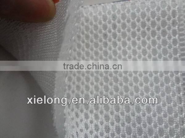 All white honeycomb 3d air mesh fabric for sport shoe