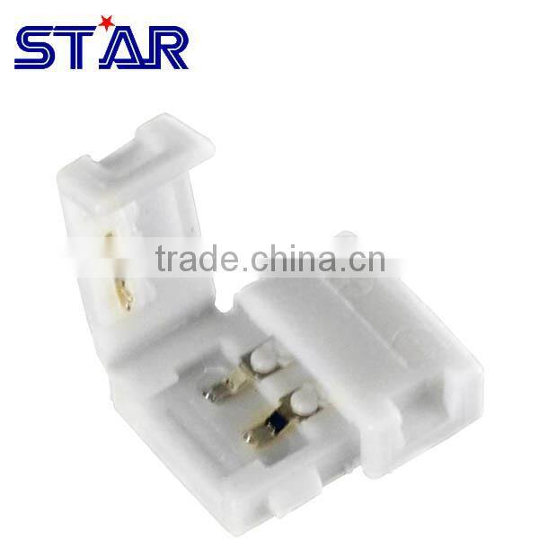 DC Connector Plug Male to 2 Pin Connector for Single Color 3528 SMD LED Strip, Length: 18cm