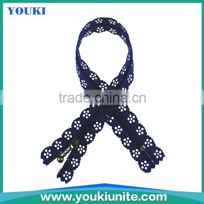 #3 lace type zipper