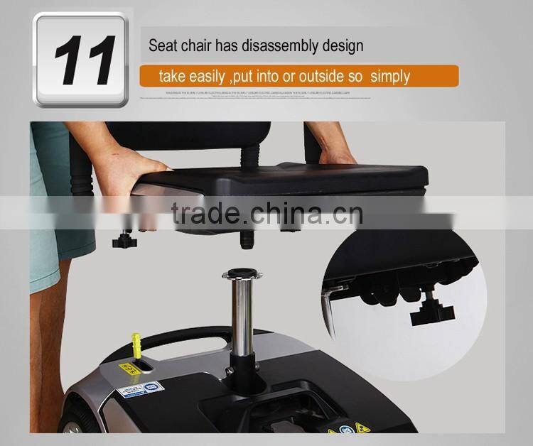 New Homecare CE Certified Lightweight Electric Mobility Travel Scooter for Elder
