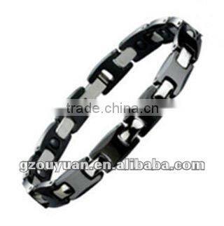 High polished faceted black ceramic bracelet, fashion ceramic bracelet