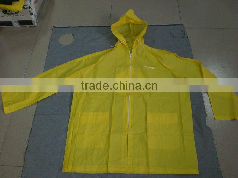 100% pvc rainjacket
