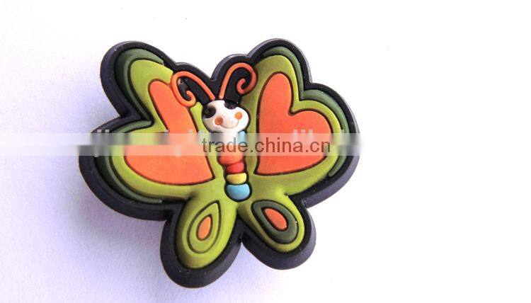 Lovely shoe charms, soft pvc shoe decoration buttons