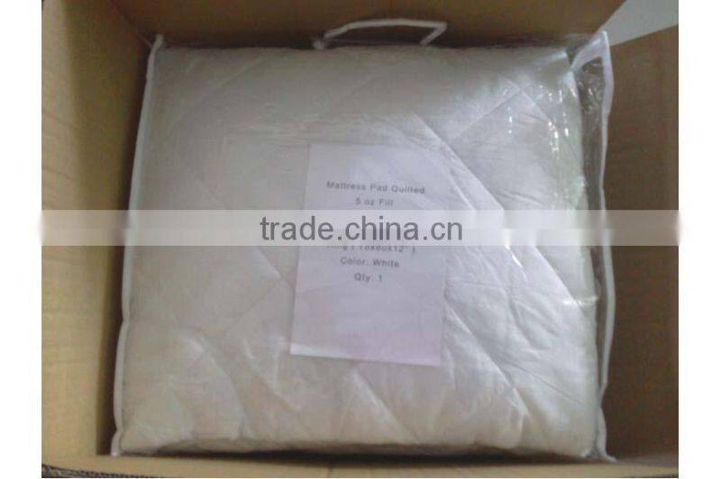 Factory directly waterproof quilted mattress pad