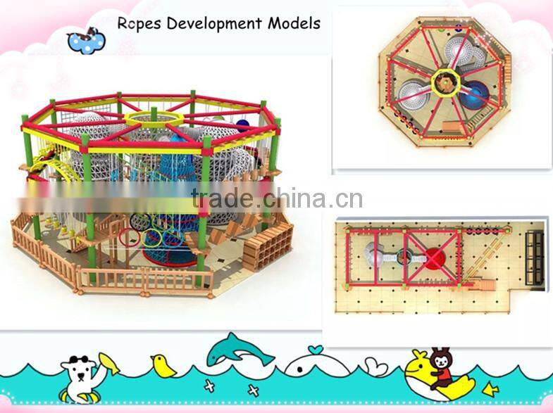 Supermarket Rope Course Adventure Challenge For Indoor Playground