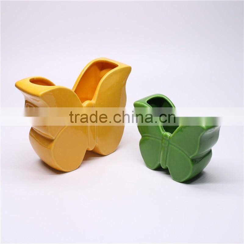 The butterfly decorative home ceramic flower pot