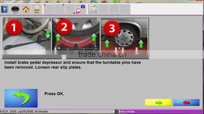 3d wheel alignment machine with multi languages and car data