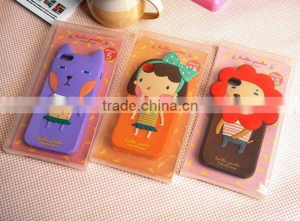 Silicone Cartoon Case for iPhone 5 Forest Series
