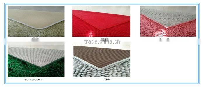 long pile polyester washable shiny chenille 3 piece bathroom mat sets