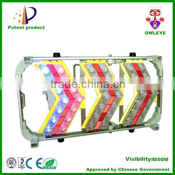 flashing road safety portable solar arrow guide board