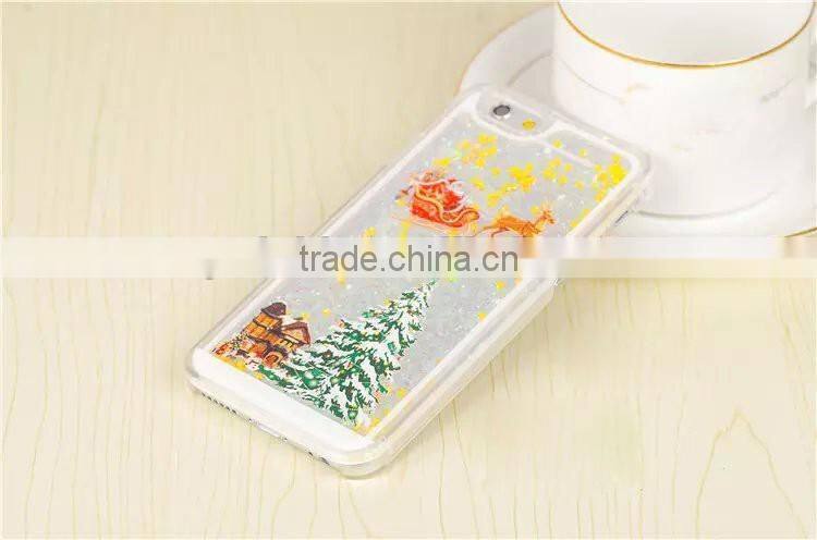 Fashion Liquid Bling Crystal Christmas Tree Snowflake Case for Samsung & iPhone 3D Phone Case