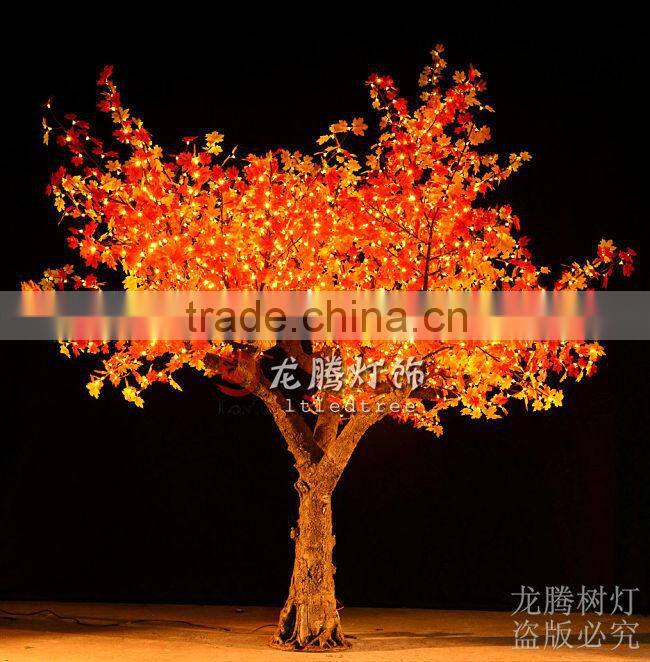 New arrival hotsale maple leaves artificial lighted trees