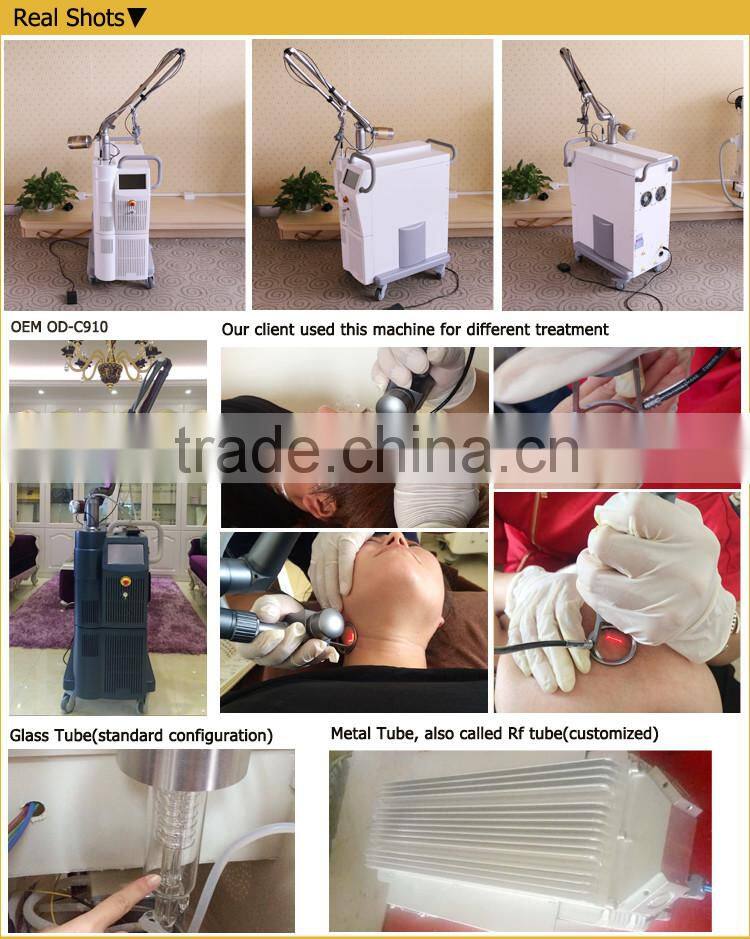 High energy rf tube vaginal rejuvenation rf co2 fractional laser machine