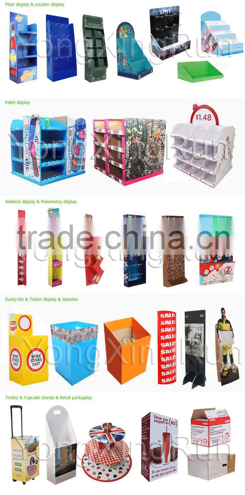 school bus shaped cardboard display