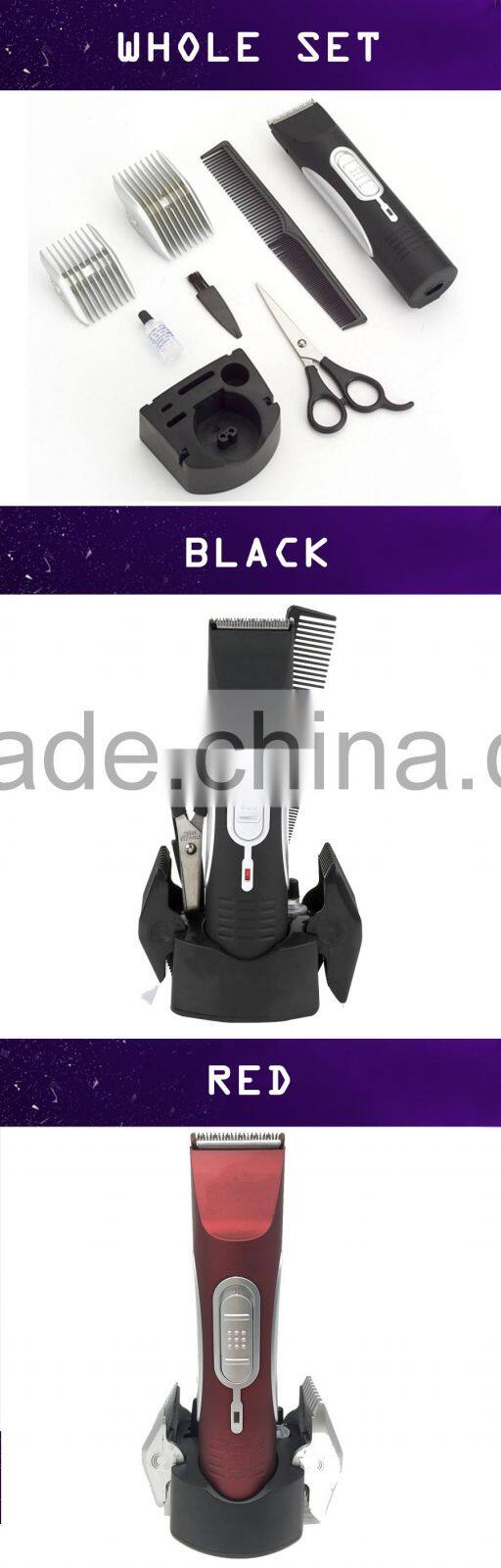 New coming Male Gender Black Rechargeable Hair Trimmer Set China with Hair Clipper Machine JBG-868