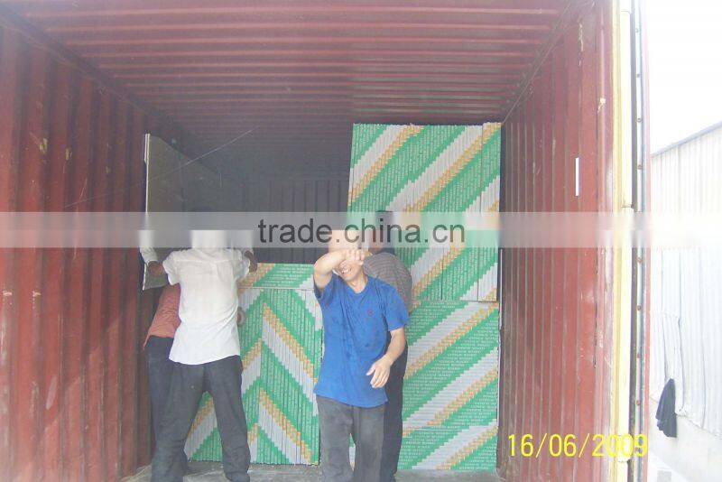 top quality moistureproof gypsum board green color drywall plasterboard