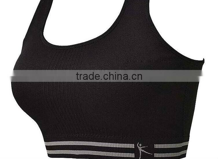 New Hot Sexy Girls Seamless Sports Bra Yoga Fitness Padded Stretch Seamless Gym Tank Top Bra