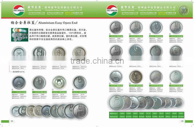 206# beverage easy open end