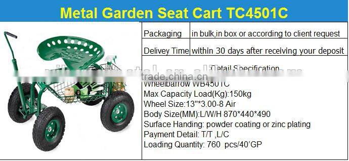 Garden Tractor Scoot With Bucket Basket TC4501C