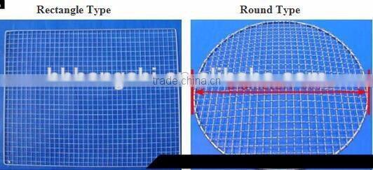 BBQ net grill net Crimped wire mesh with low price