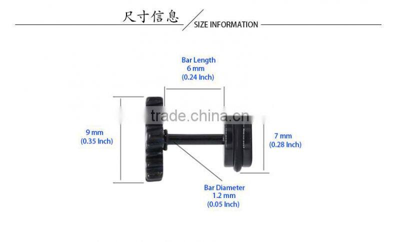 OEM ODM fashion 2017 crescent earring