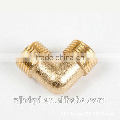 high quality brass connector with 1/8" 1/4" 3/8" 1/2" size ,L-type connector ,males thread