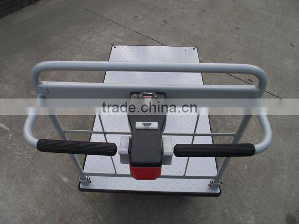 700kgs Electric Platform Cart with Rail for warehouse VH-ECF-70-(15.25 X 7.1)