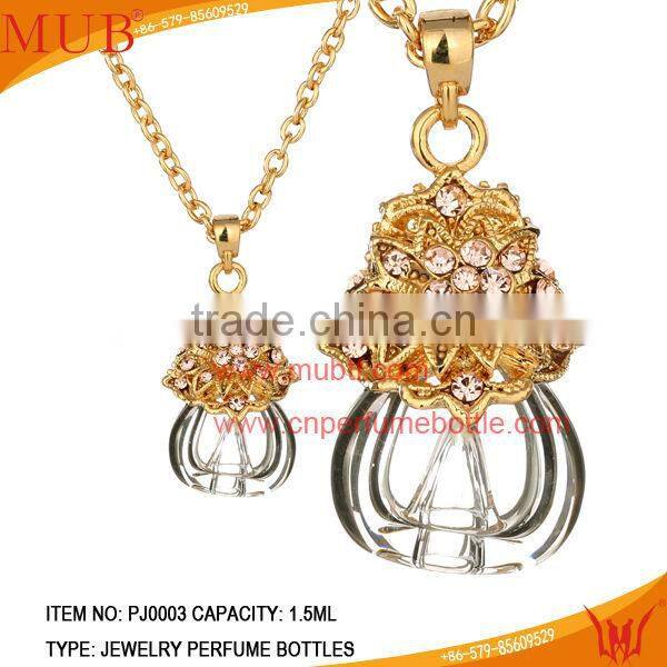 Fancy 5ml Mini Glass Fashion Jewelry Perfume Pendant Necklaces