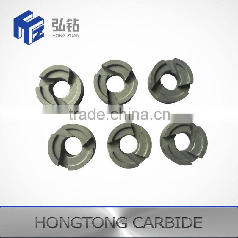 3 Way Swirl Cylindric Hole Tungsten Carbide seat for smoke evaporative cooling