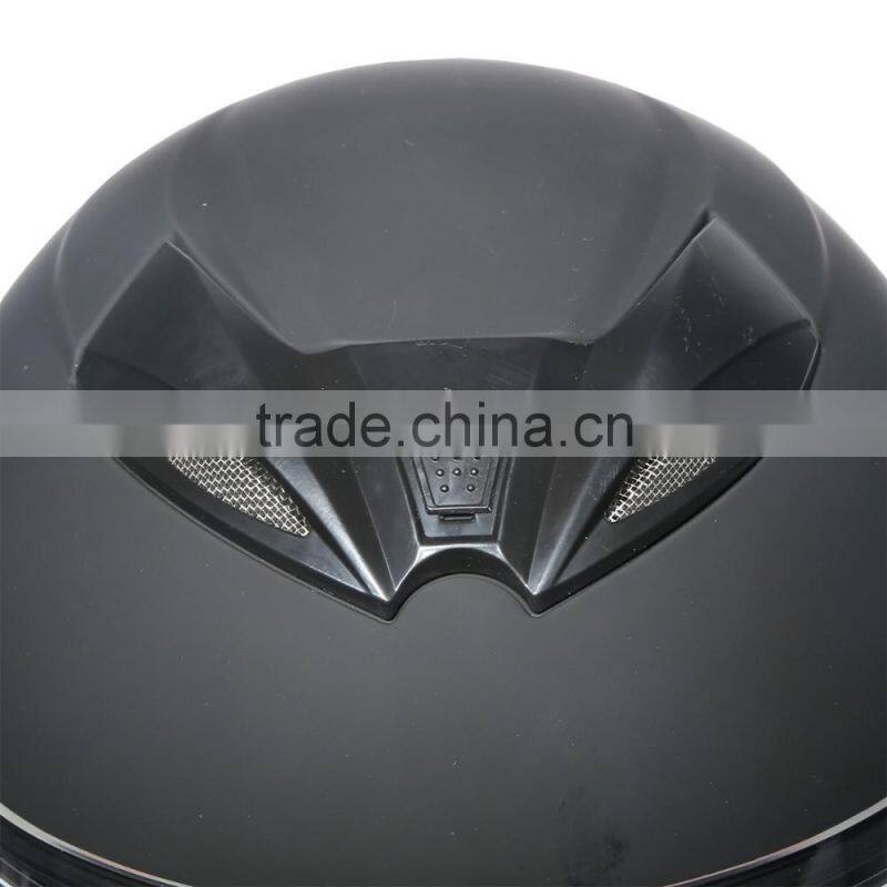 Dual Visor Matte Black Street Sport Bike Full Face Motorcycle Helmet M/L/XL