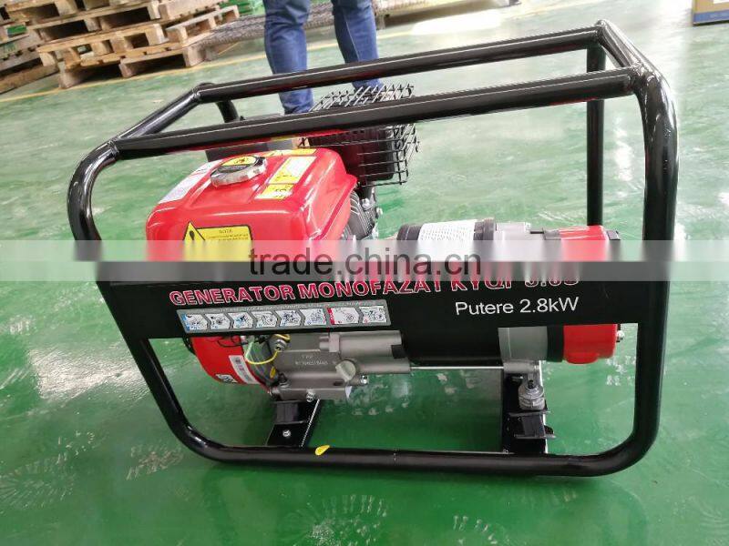Water proofed low noise 2.8kw AC 6.5hp generator ohv with CE ROHS WEEE certificates