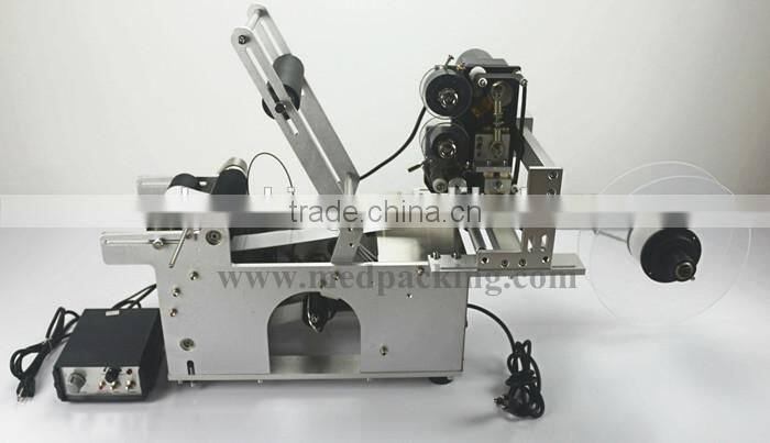 Semi-auto Round Bottle Labeling Machine Labeller with Date Coding Printer