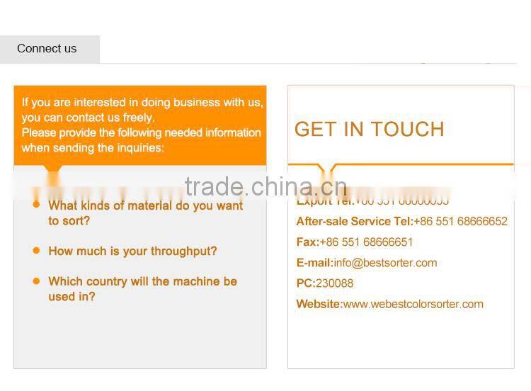 Stability long life CCD plastic color sorting machine