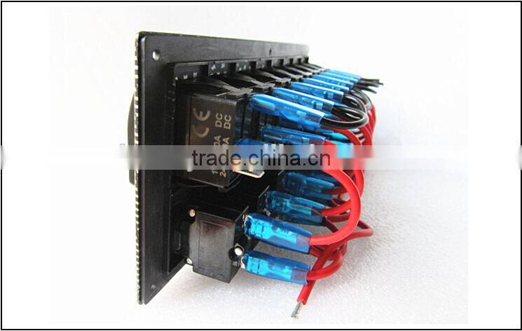 Boat Marine Rocker Switch Panel 8 switches