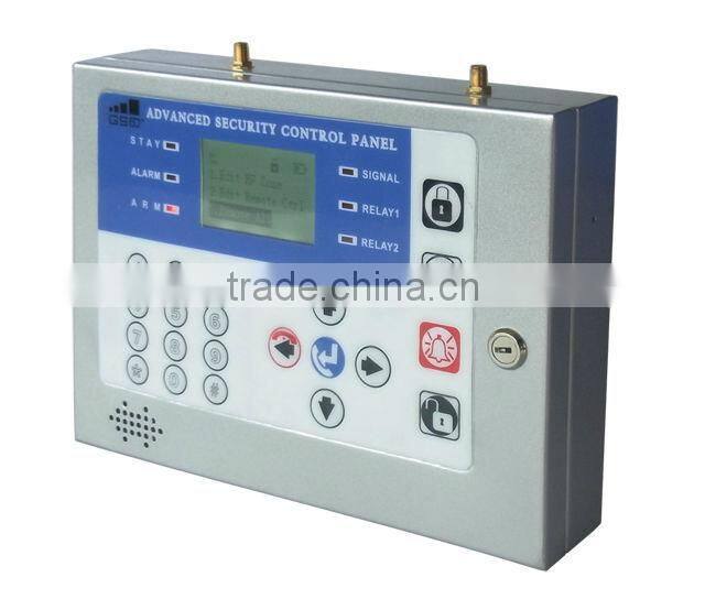 GSM home alarm with LCD colorful displays, support 800/850/1800/1900Mhz