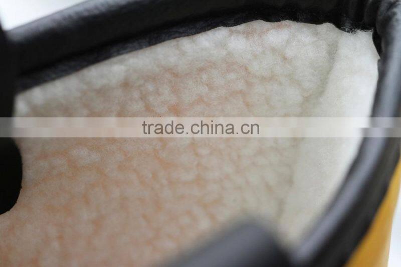 Work shoes with fur lining, pvc safety boots for men and women ,PVC rain boots