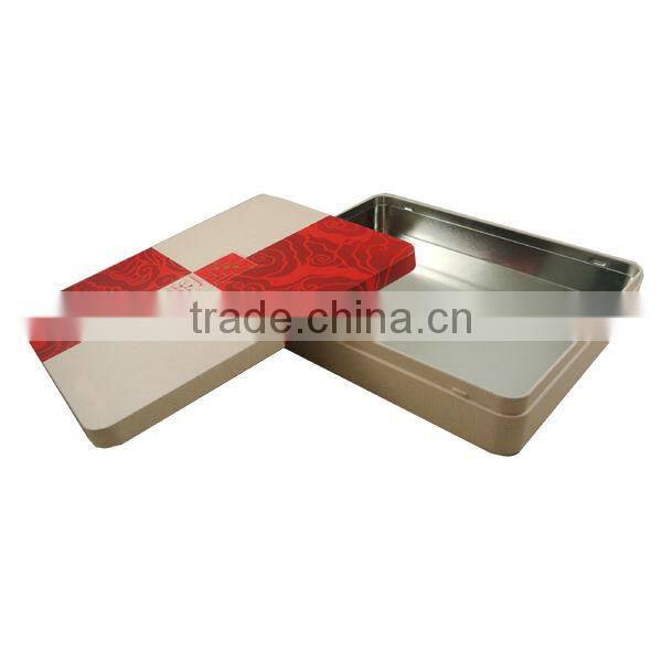 Gift usage wholesale square tea tin box