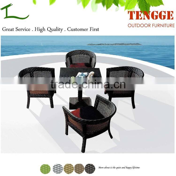 YH-5130 Outdoor indoor rattan design coffee shop tables and chairs